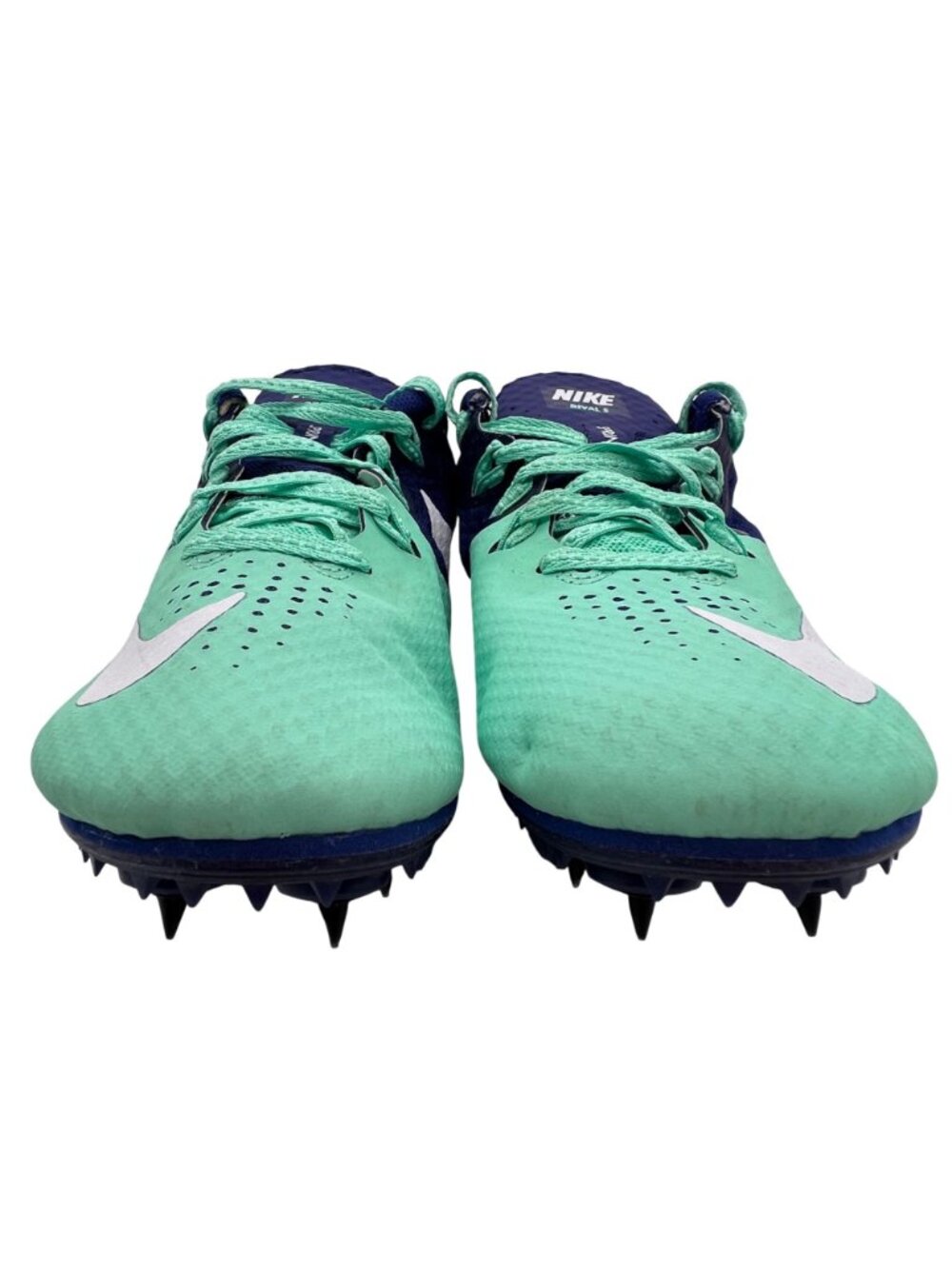 Nike Rival S Racing Sprint Track Spike Shoes Womens US 8 EU 39 Mint Green & Navy - Picture 10 of 16